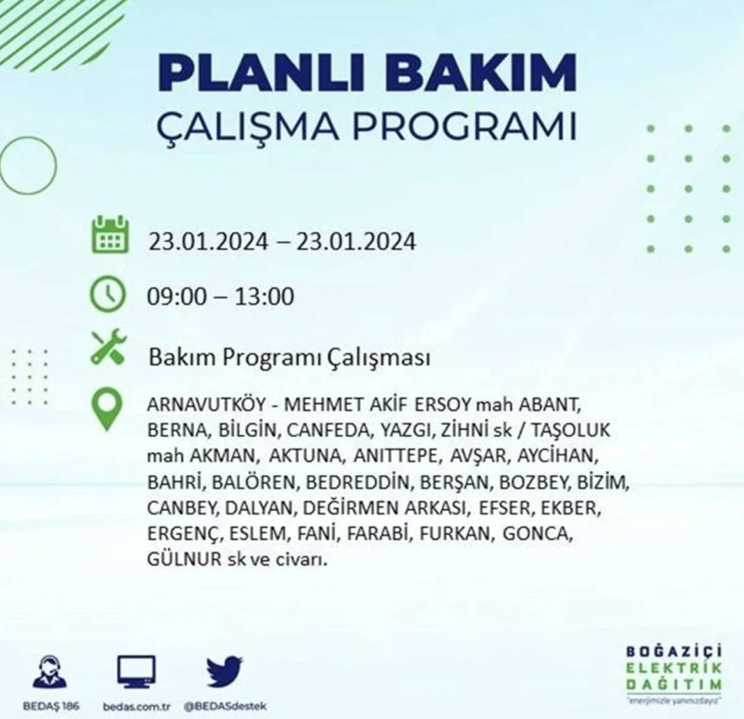 İstanbul karanlığa gömülecek! 22 ilçede saatlerce elektrik gelmeyecek! Hangi ilçelerde elektrik kesintisi var? 3